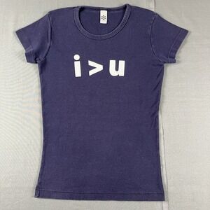 Vintage 90s Y2K Despair.com I U Womens Baby T shirt Size Small American Apparel